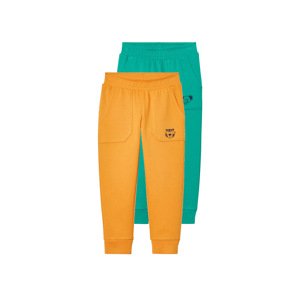lupilu® Chlapecké tepláky, 2 kusy (zelená/oranžová, 98/104)