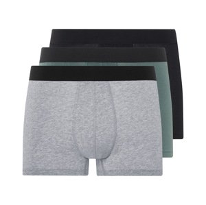 Livergy® Pánské boxerky, 3 kusy (černá/šedá/zelená, 7/Xl)