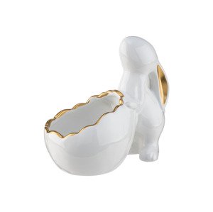 Livarno home Sada keramických velikonočních figurek / Keramická velikonoční figurka (králíček s polovinou vaječné skořápky)