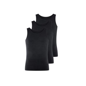 Livergy® Pánský nátělník, 3 kusy (černá, 7/Xl)