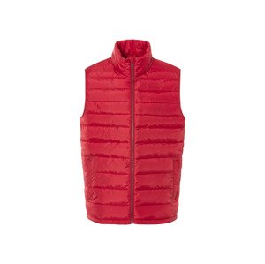 Livergy® Pánská prošívaná vesta (červená, M(48/50))