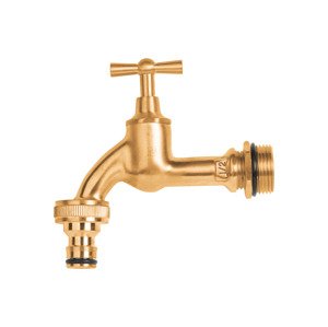 Parkside® Nástrčný systém / Mosazný dvojitý rozdělovač /Mosazný kohoutek (kulový kohoutek)