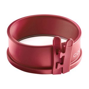 Coox Silikonová forma na pečení se skleněným dnem, Ø 12 cm (tmavě červená)