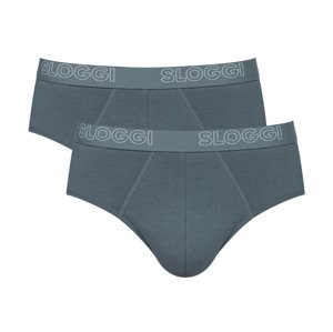 Hello by Sloggi Pánské boxerky / slipy, 2 kusy (slipové provedení, šedá, XL)