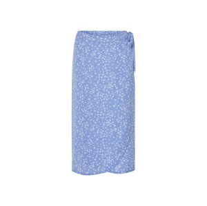 esmara® Dámská zavinovací midi sukně (světle modrá / květy, S(36/38))