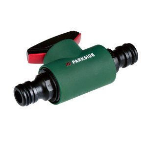 Parkside® Přípojka na vodovodní kohoutek / Regulační ventil / Hadicová přípojka s řídicím ventilem / Spojka se škrticí klapkou (spojka se škrticí klap