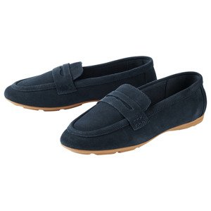 esmara® Dámská kožená obuv (navy modrá, 40)