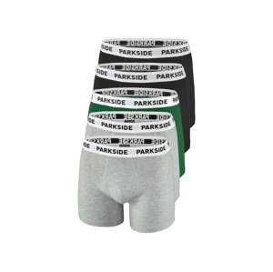 Parkside® Pánské boxerky, 5 kusů (černá/šedá/zelená, 7/Xl)