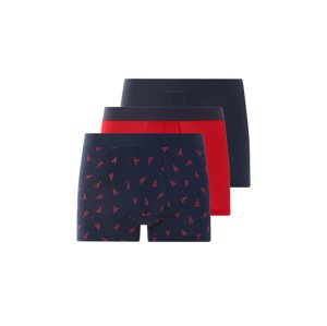 Livergy® Pánské boxerky, 3 kusy (navy modrá / humr / červená, 7/Xl)