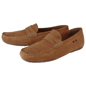 Livergy® Pánské kožené mokasíny (hnědá, 41)