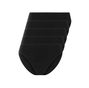 esmara® Dámské kalhotky, 5 kusů (černá, Xs(32/34))