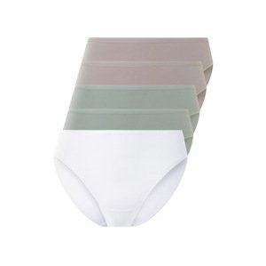 esmara® Dámské kalhotky, 5 kusů (šedá/mintová/bílá, L(44/46))
