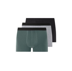 Livergy® Pánské boxerky Xxl, 3 kusy (černá/šedá/zelená, 9/3Xl)