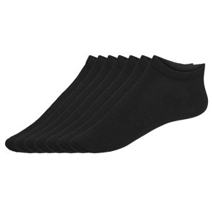 Livergy® Pánské nízké ponožky s BIO bavlnou, 7 párů (černá, 43-46)