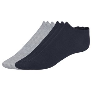 Livergy® Pánské nízké ponožky, 6 párů (šedá / navy modrá, 43-46)