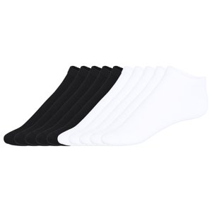 Livergy® Pánské nízké ponožky, 10 párů (bílá/černá, 39-42)