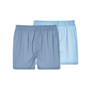 Livergy® Pánské boxerky s BIO bavlnou, 2 kusy (pruhy/modrá, 7/Xl)