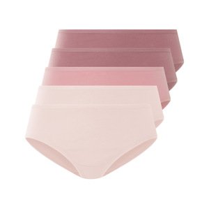 esmara® Dámské kalhotky Hipster, 5 kusů (světle růžová / růžová / tmavě růžová, S (36/38))