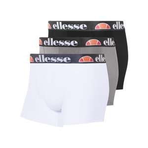 Ellesse Pánské boxerky, 3 kusy (černá/bílá/šedá, L)