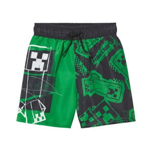 Chlapecké koupací kraťasy Minecraft (zelená, 122/128)