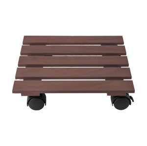 Parkside® Podstavec pod květináč s kolečky (hnědá)