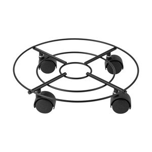 Parkside® Podstavec pod květináč s kolečky (černá)