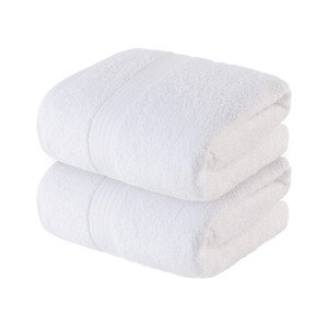 Livarno home Froté ručník, 50 x 100 cm, 500 g/m2, 2 kusy (bílá)