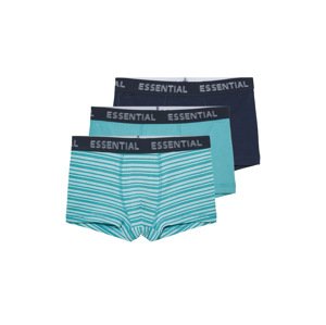 pepperts!® Chlapecké boxerky s BIO bavlnou, 3 kusy (navy modrá / petrolejová, 134/140)