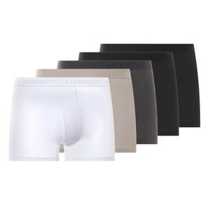 Livergy® Pánské boxerky, 5 kusů (černá/šedá, 7/Xl)