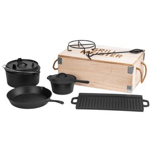 Grillmeister Sada litinových hrnců, 7dílná