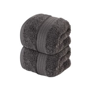 Livarno home Froté ručník pro hosty, 30 x 50 cm, 500 g/m2, 2 kusy (šedá)