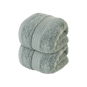 Livarno home Froté ručník pro hosty, 30 x 50 cm, 500 g/m2, 2 kusy (mintová)