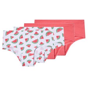 lupilu® Dívčí kalhotky s BIO bavlnou, 4 kusy (červená/bílá, 98/104)