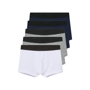 lupilu® Chlapecké boxerky s BIO bavlnou, 5 kusů (navy modrá / šedá / bílá, 122/128)