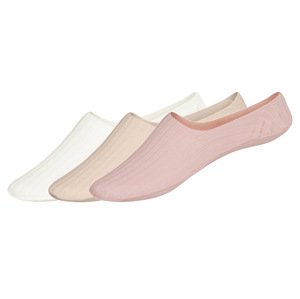 esmara® Dámské balerínkové ponožky, 3 páry (růžová/béžová/krémová, 39-42)