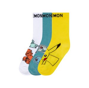 Chlapecké ponožky, 3 páry (Pokémon, 31-34)