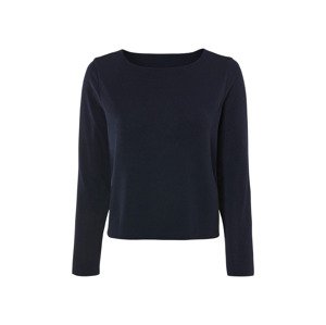 esmara® Dámské triko s dlouhými rukávy (navy modrá, M (40/42))