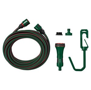 Parkside® Sada spirálové hadice / Sada hadice na terasu / Sada ploché hadice (terasová hadice 7,5 m)
