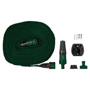 Parkside® Sada spirálové hadice / Sada hadice na terasu / Sada ploché hadice (plochá hadice 15 m)