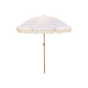 Livarno home Slunečník, Ø 170 cm (béžová/bílá)