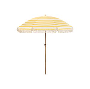 Livarno home Slunečník, Ø 170 cm (žlutá/bílá)