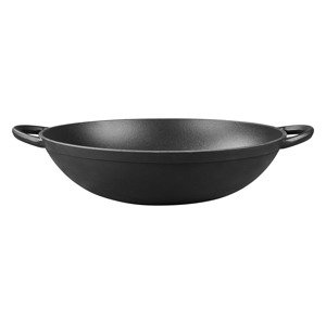 Grillmeister Litinová grilovací pánev / Pekáč na chléb / Holandská trouba (litinová pánev wok)