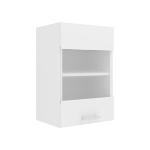 VCM Závěsná skříňka Esilo, v moderním stylu (Závěsná skříň, bílá/bílá, 1 Glastür)