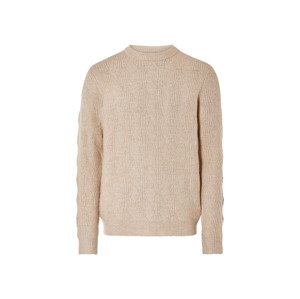 Livergy® Pánský pletený svetr (béžová, S (44/46))