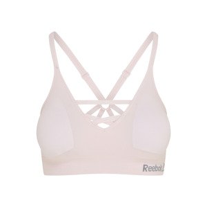 Reebok Dámská sportovní podprsenka s vyjímatelnými vycpávkami (světle růžová, S)