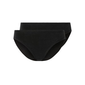 esmara® Dámské kalhotky s BIO bavlnou, 2 kusy (černá, L(44/46))