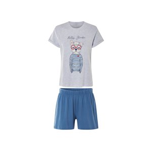esmara® Dámské pyžamo (šedá/modrá, XL (48-50))