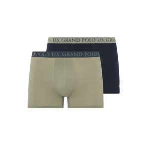 Livergy® Pánské boxerky, 2 kusy (navy modrá / khaki, 6/L)