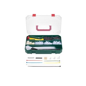 Parkside® Sortiment hmoždinek a háčků / kabelových vázacích pásků / hřebíků (sortiment kabelových vázacích pásků)
