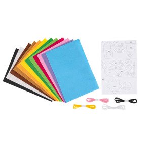 crelando® Kreativní scrapbook papír / Kreativní sada (kreativní sada s plstí)